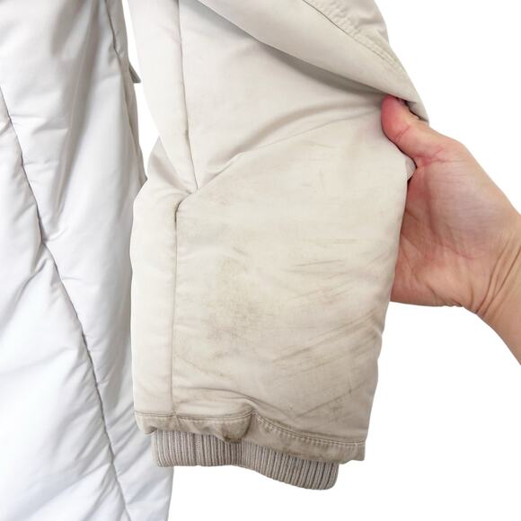 Vince Cream Winter Jacket Sz XL - Picture 8 of 9